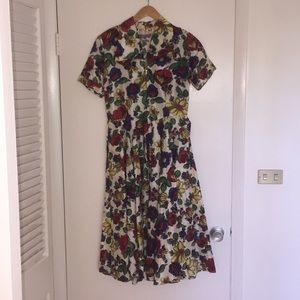 Full circle antique dress from London